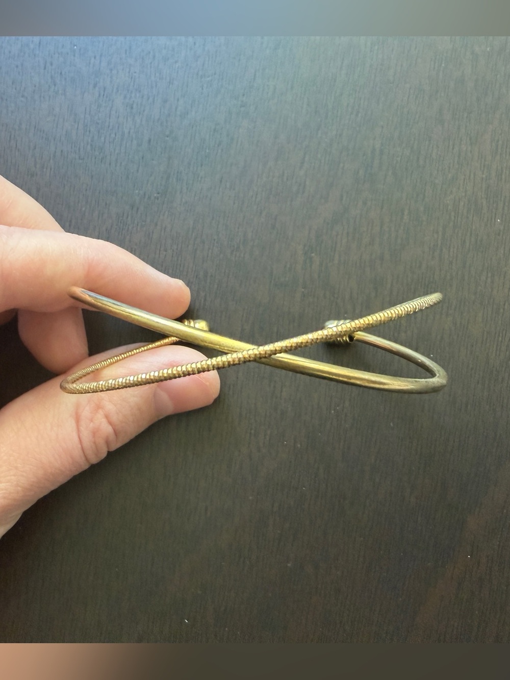 Gold-Tone Twisted Wire Cuff Bracelet
